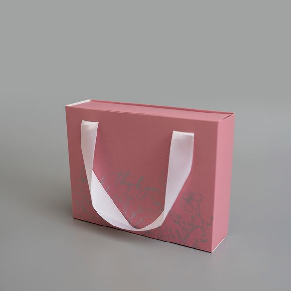 20х15х5 коробка-сумка рожева "Thank you" 0045 фото
