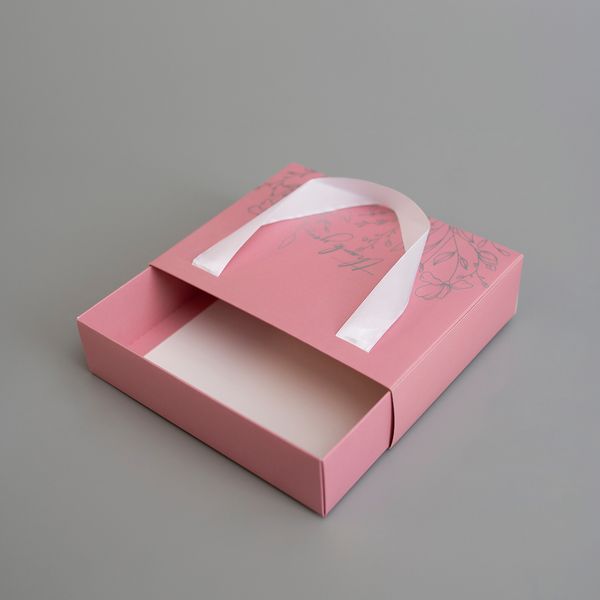 20х15х5 коробка-сумка рожева "Thank you" 0045 фото